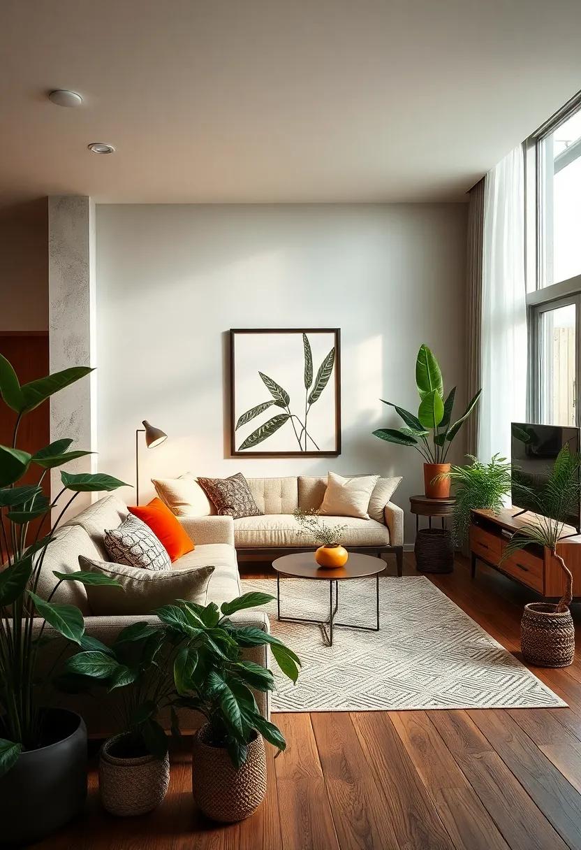 Balancing Styles: modern vs. Rustic Decor‍ with Leafy⁣ Elements
