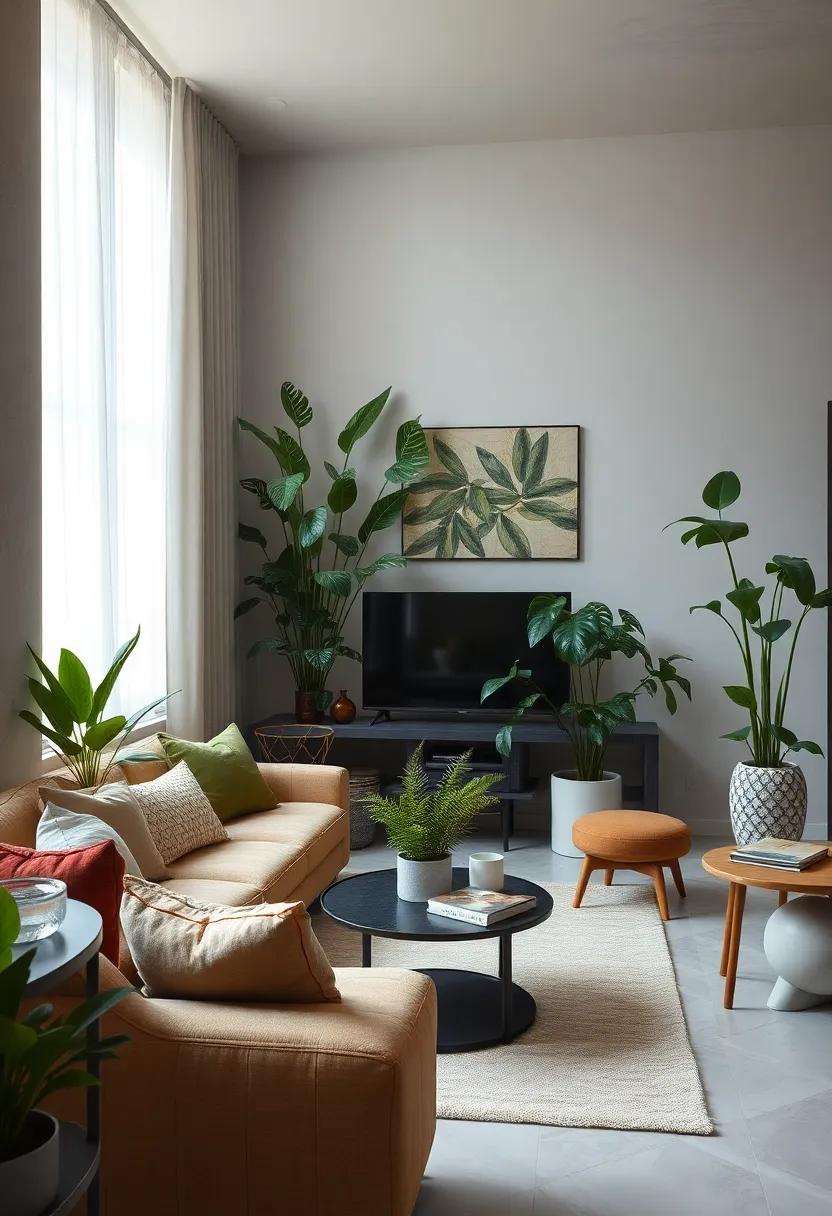 Layering Heights: Tall Plants to⁣ Anchor Your Living⁢ Room Design
