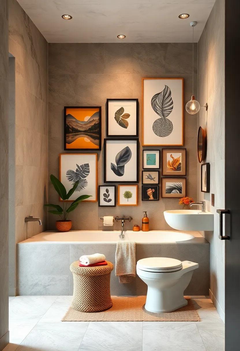 Add a Gallery Wall: Frame your favorite art pieces or prints and arrange them in a fun, eclectic ⁢layout to infuse personality into the space