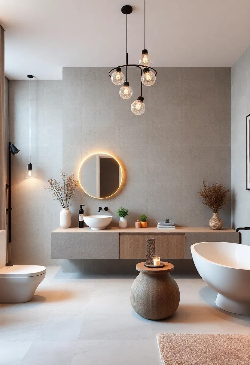 Choose Artistic Lighting: Opt for statement light ⁤fixtures, such as chandeliers or sculptural pendant lights, to add drama and charm