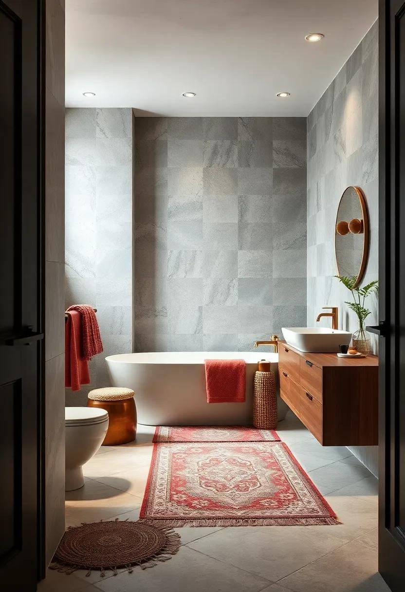 Mix and Match Patterns:⁣ combine different patterns on towels, rugs, and other textiles⁢ for an eclectic, artistically‌ layered look