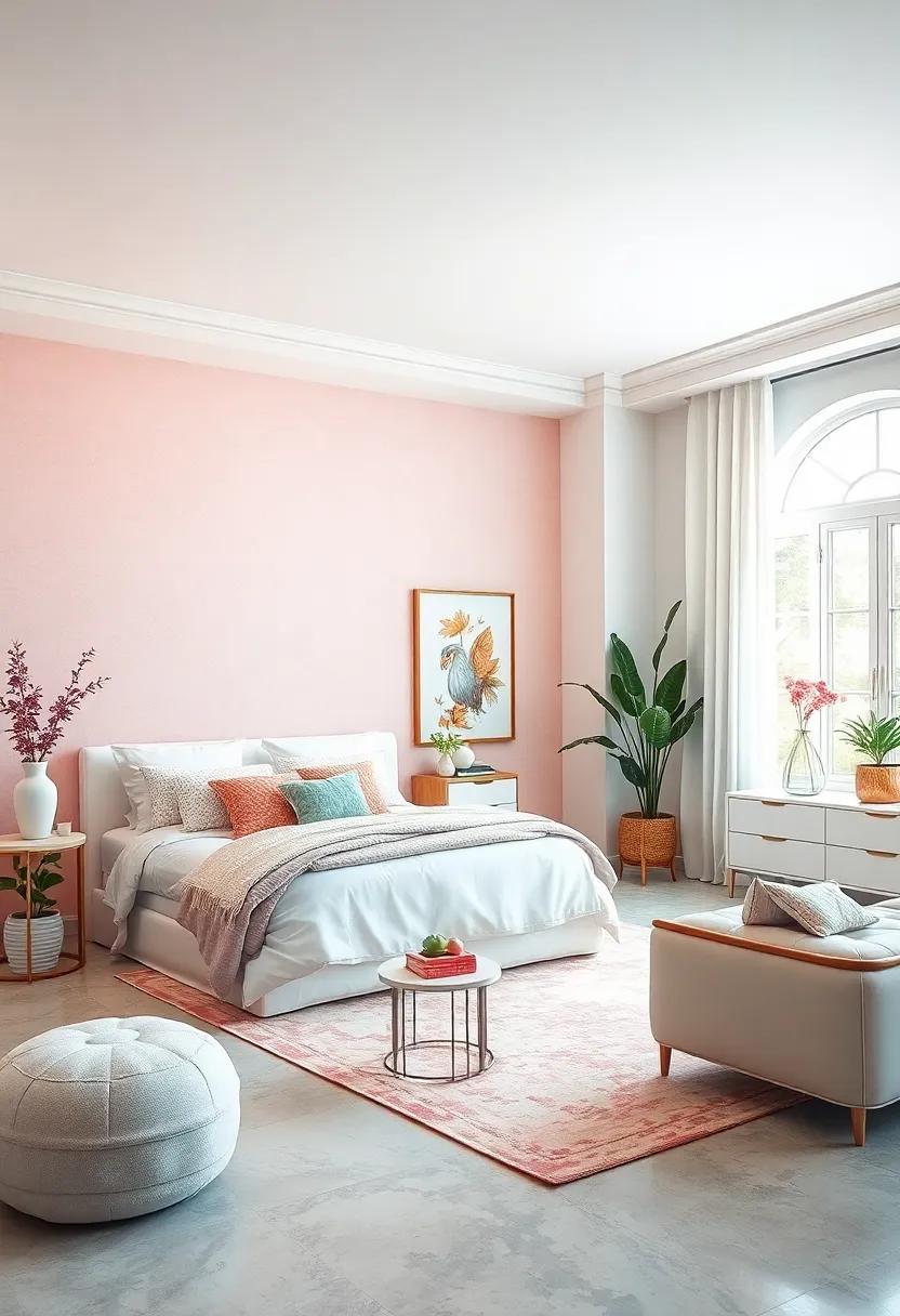 Transforming Your Sanctuary With Soft Pastel Shades Complimenting Crisp White Accents