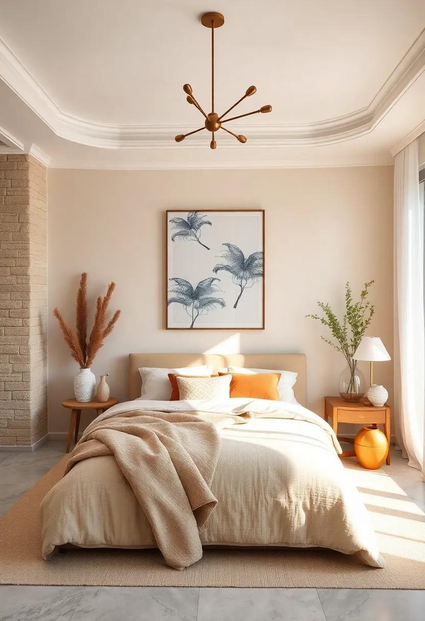 Inviting Creamy Beiges Matched with⁣ White Elements for a ⁢Cozy Atmosphere