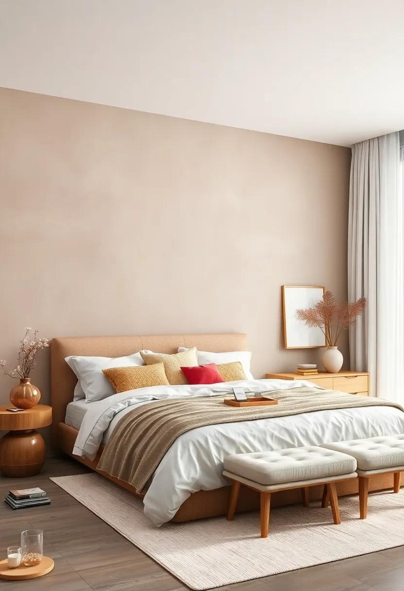 The Elegance of Warm Neutrals Embracing ⁤White Details⁣ for a Cozy Retreat