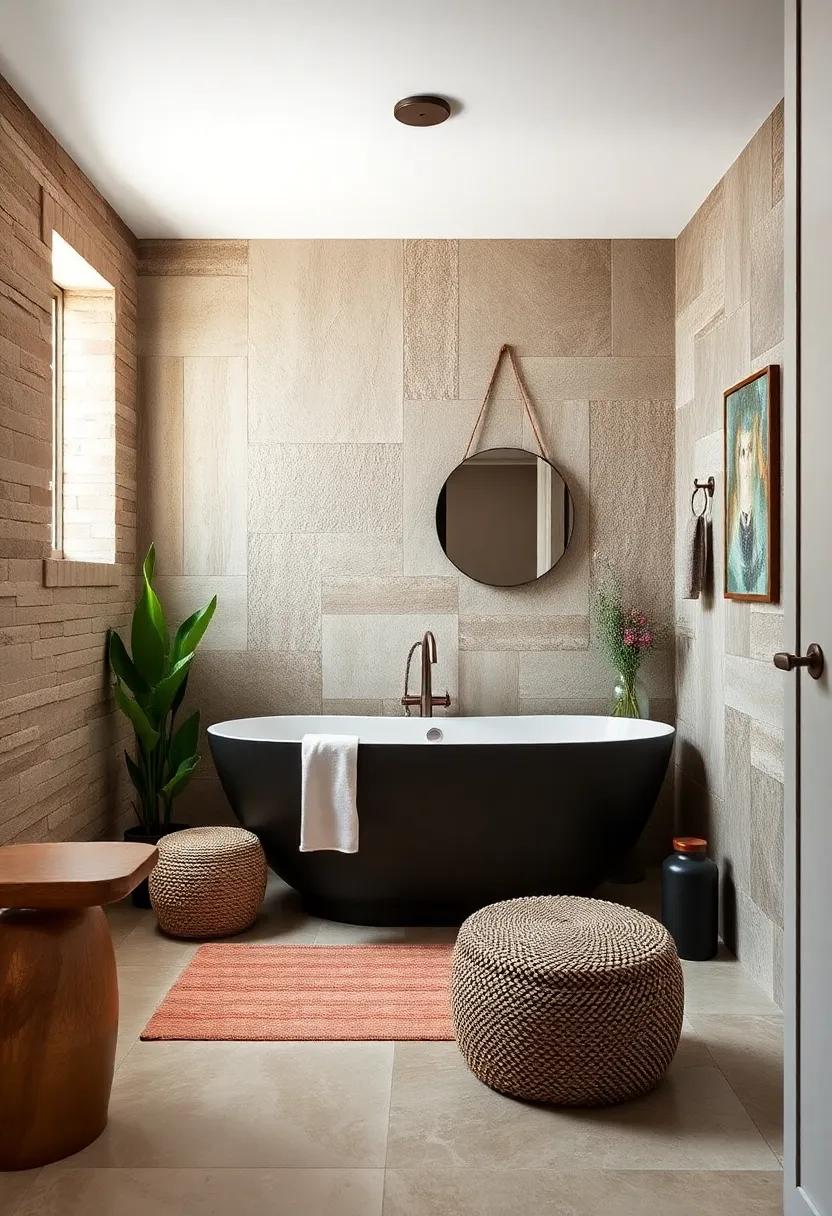 Textured Wall Treatments: Experiment with materials like reclaimed wood, wallpaper, or fabric to create a tactile experience on your walls