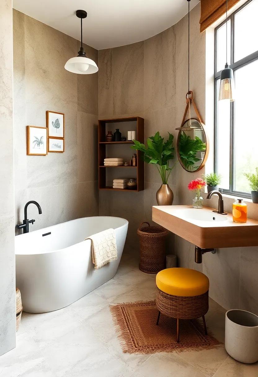 Upcycled Decor: Incorporate upcycled items like old picture frames or jars, showcasing a commitment to creativity and sustainability