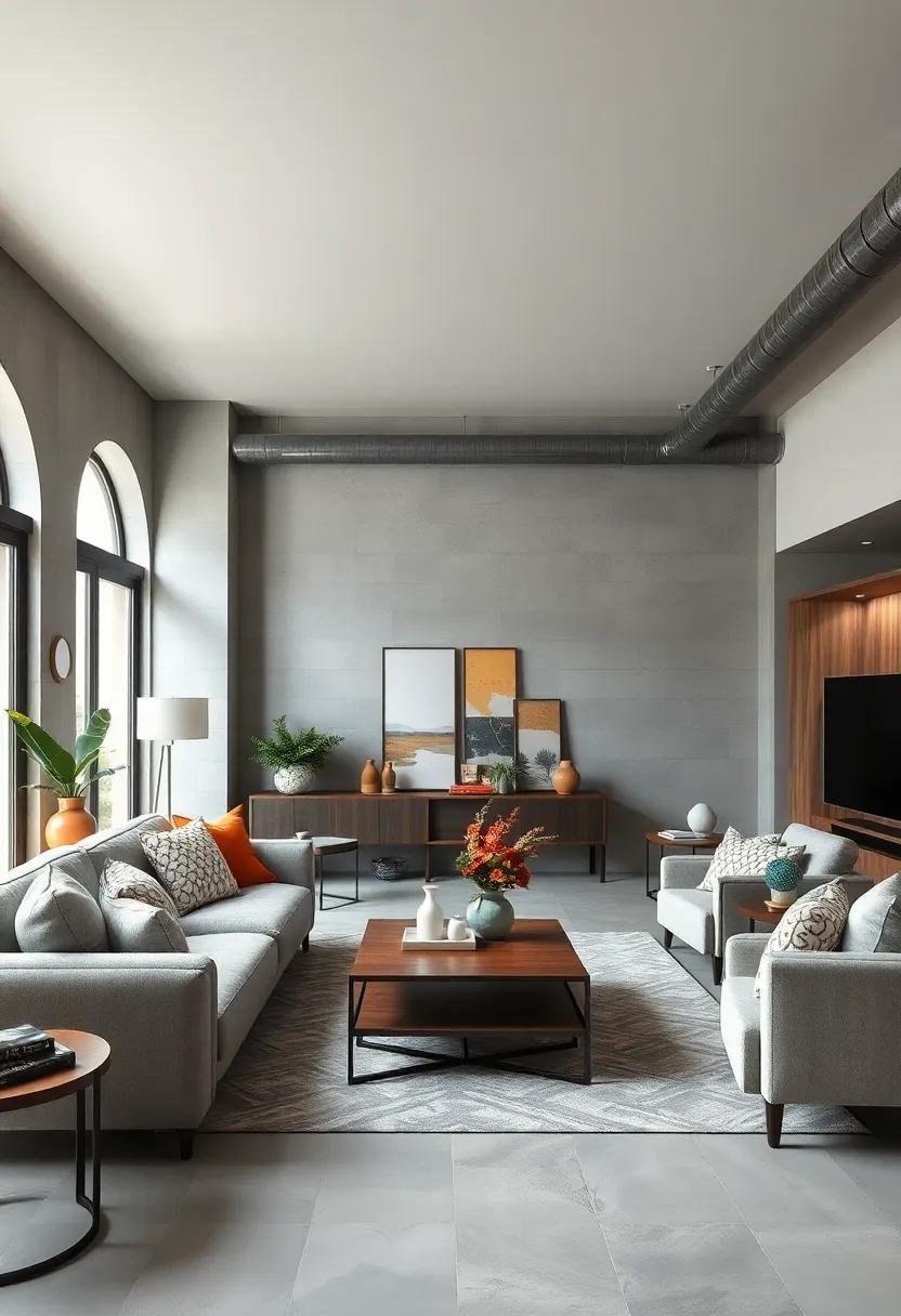 Balancing Comfort and Industrial Design ​in modern Living Rooms