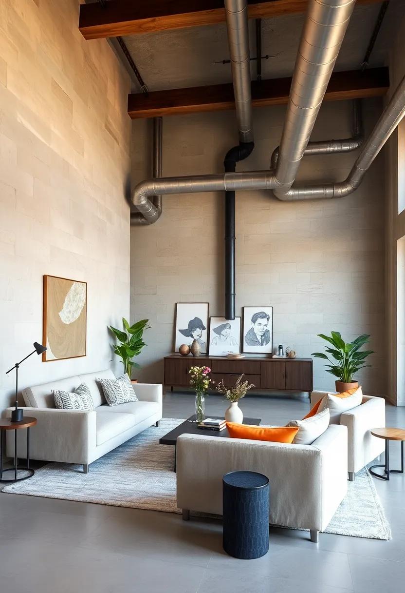 Creatively Integrating Exposed ⁢Pipes with Furniture Arrangement