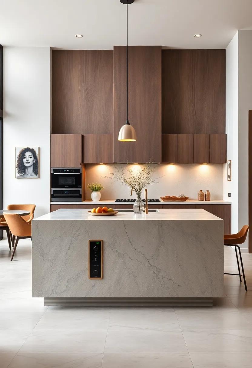 Hidden Outlets: Enjoy functional elegance with ‌an island that features discreetly ‌integrated power outlets for charging ‍devices without compromising style