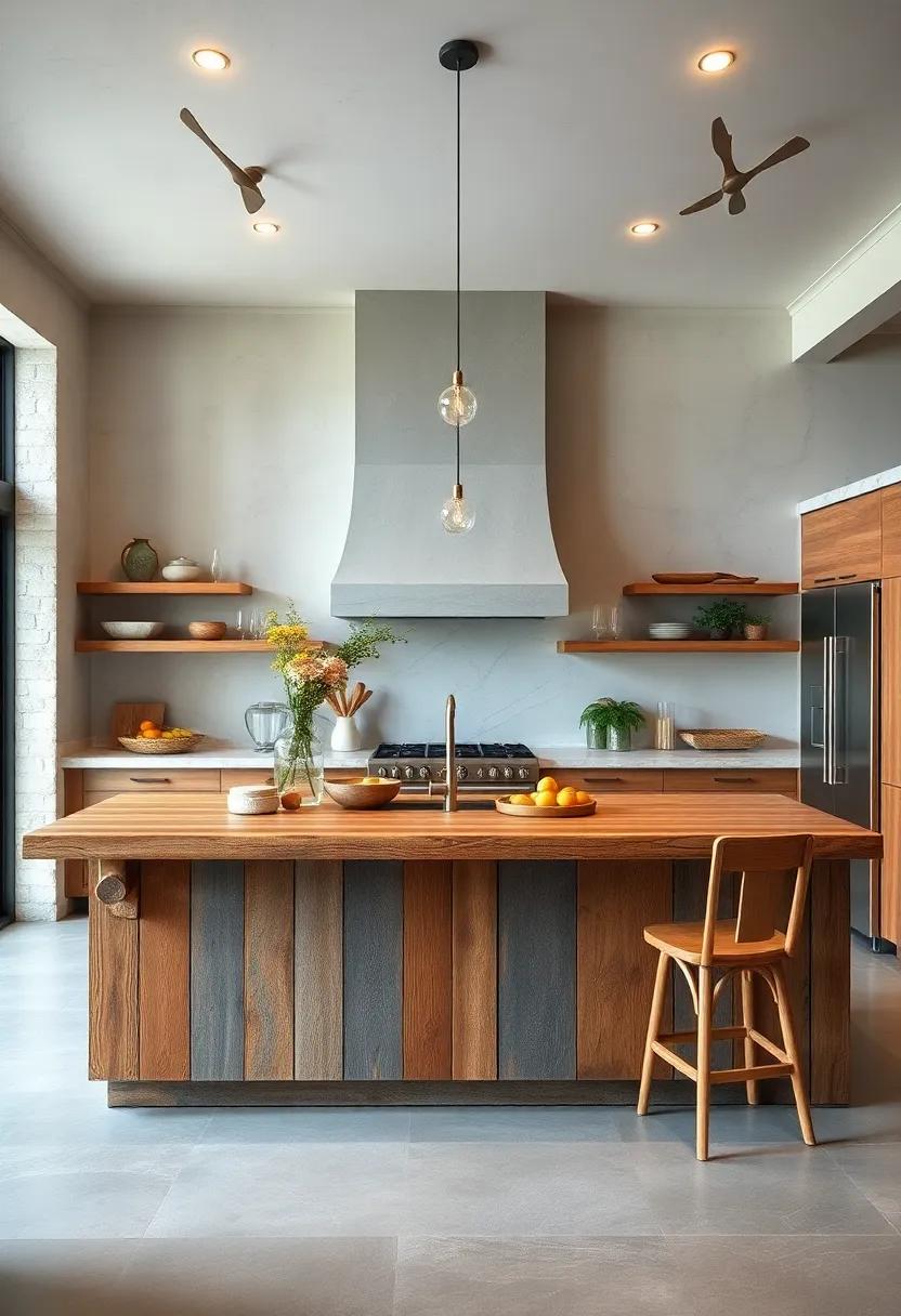 Rustic Charm: Explore a distressed wood island ⁤crafted from​ reclaimed materials,bringing warmth‌ and a touch of farmhouse ⁣aesthetics to your⁤ culinary space