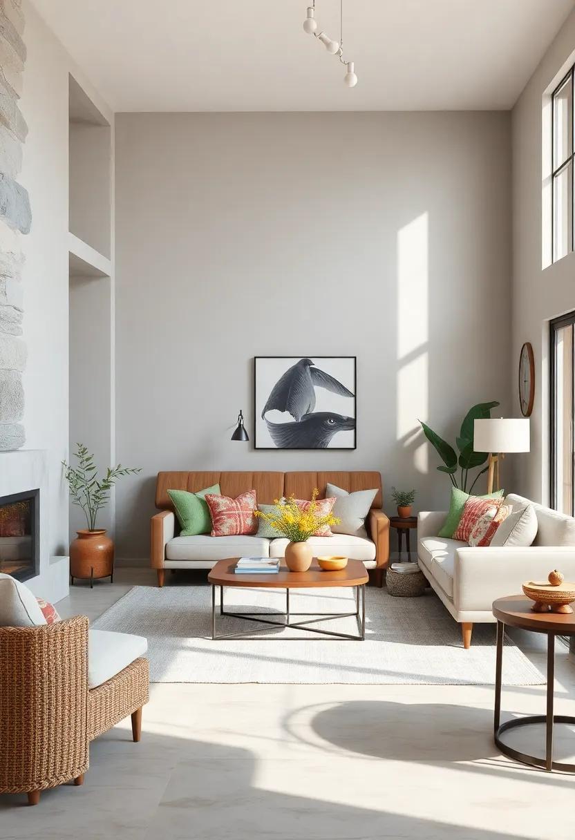 Neutral Wonders: The power of a neutral color scheme is on full display, emphasizing simplicity and allowing natural light to fill the room perfectly