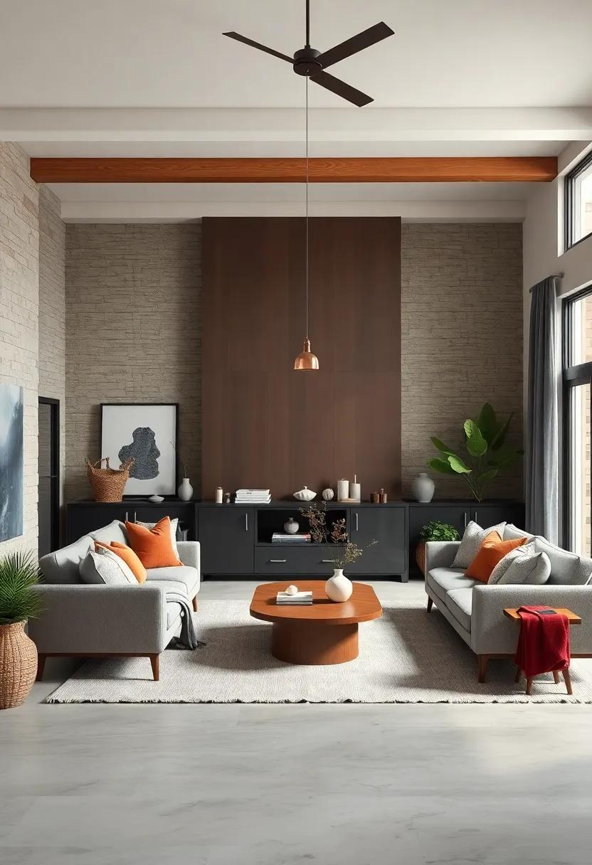 Contemporary Accents: A mix of modern and traditional pieces ensures that the living room feels fresh, trendy, and timeless all at once