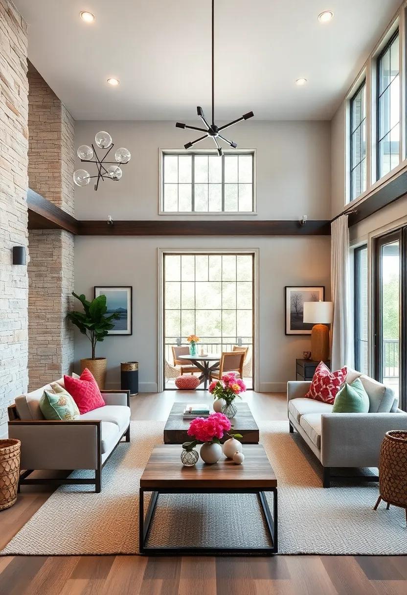 Welcoming Entryways: Consider how an inviting entryway to the living room sets the tone for the entire space, merging style and hospitality