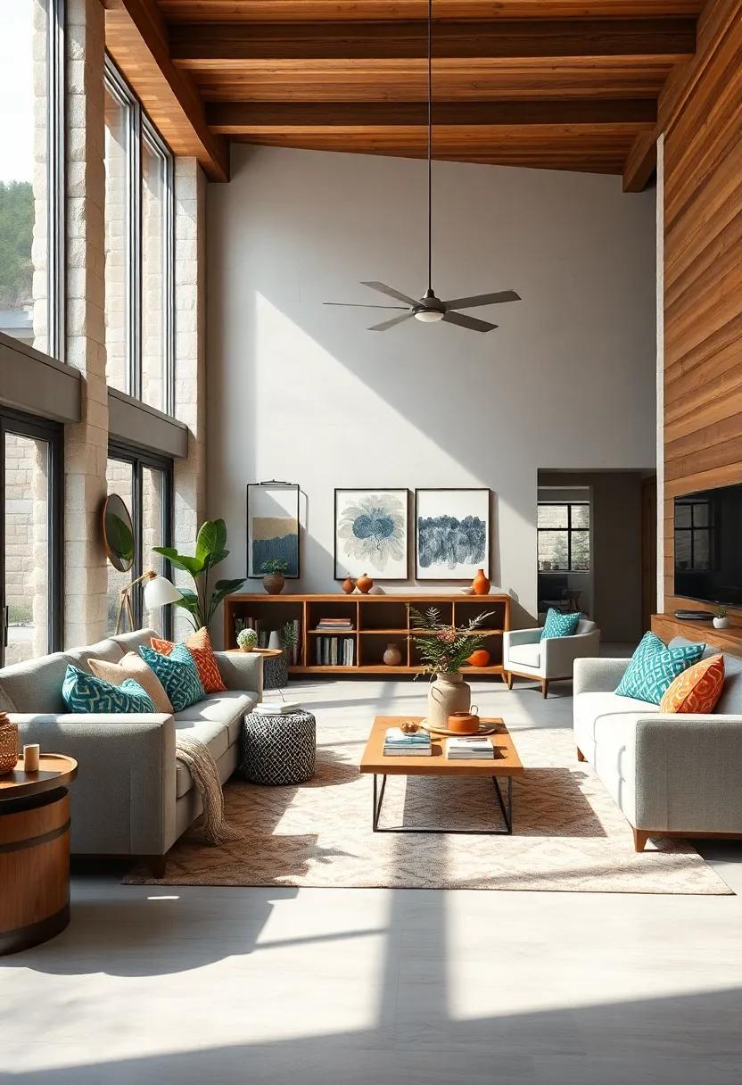 Family-Friendly Layout: A spacious layout that encourages play and interaction makes this living room ideal for families, ensuring comfort for everyone