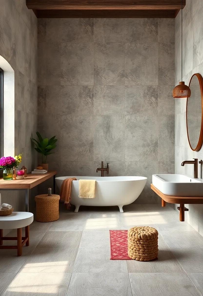 Elegant Distressed Tiles: Creating a Vintage Aesthetic in Rustic Spaces