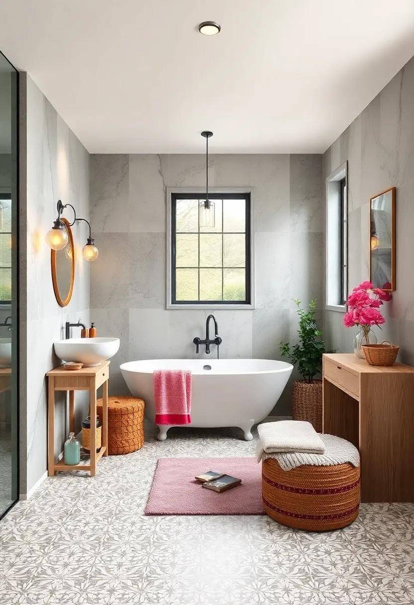 Unique Patterned Vinyl: Embracing Quirky Designs for a Playful Bathroom