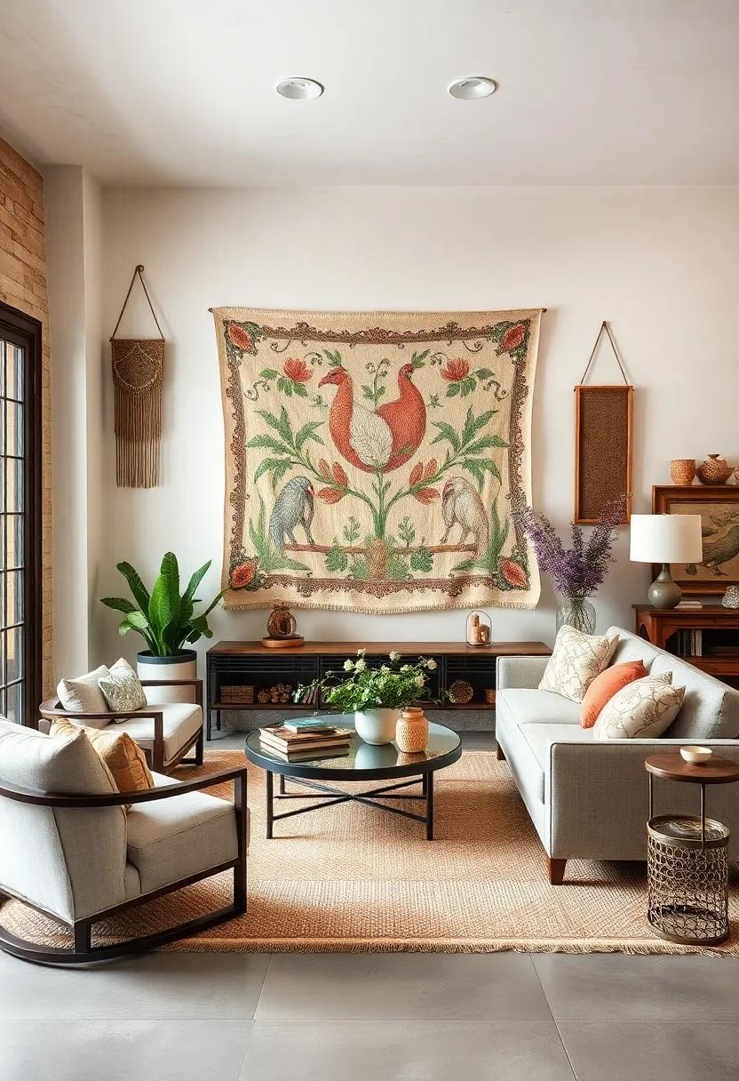 Embrace History: Start with a focal point by selecting a stunning antique tapestry that adds warmth and⁢ texture ⁣to your walls