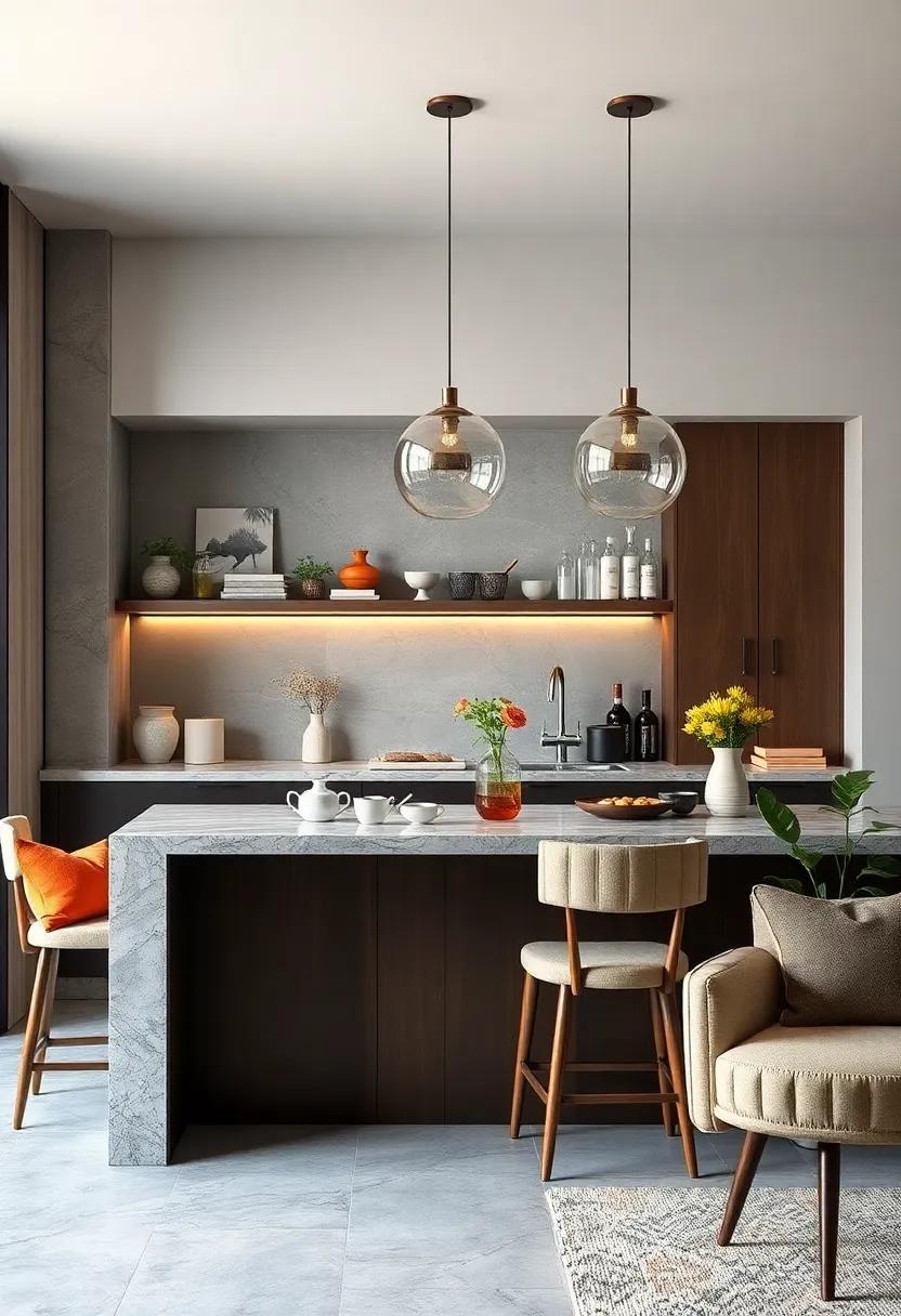 Color Scheme Harmony: ​Pick ⁤a color⁤ palette that resonates throughout your kitchen, ensuring the bar feels cohesive and‍ stylish