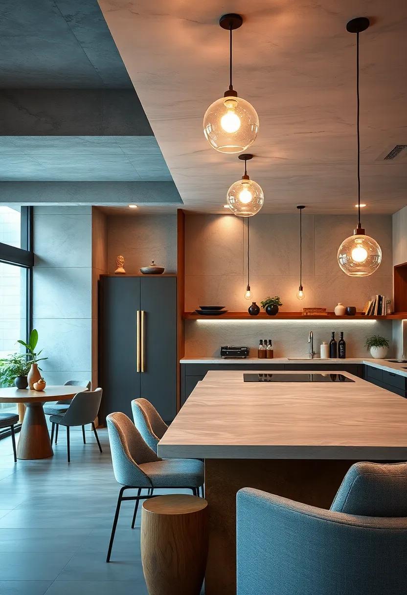 Statement⁤ Lighting: Install eye-catching pendant lights‌ to create a focal ​point and set ⁢the mood for entertaining