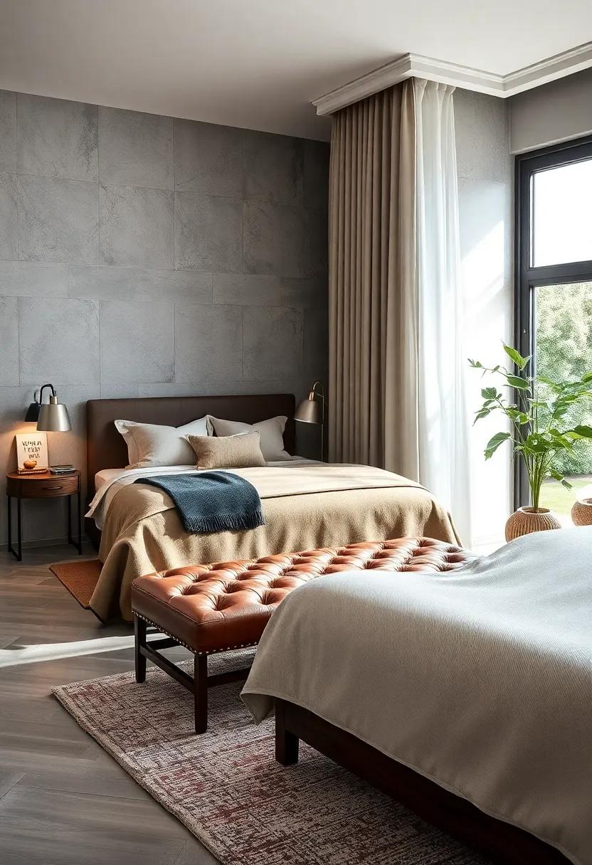 Classic Elegance: A traditional tufted leather bench that combines durability and sophistication, ideal for a polished look