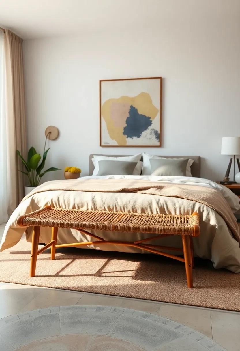 Inspired by Nature: A bamboo‍ bench⁢ that showcases sustainable ‍materials and ⁢brings a refreshing, organic essence into‌ your room