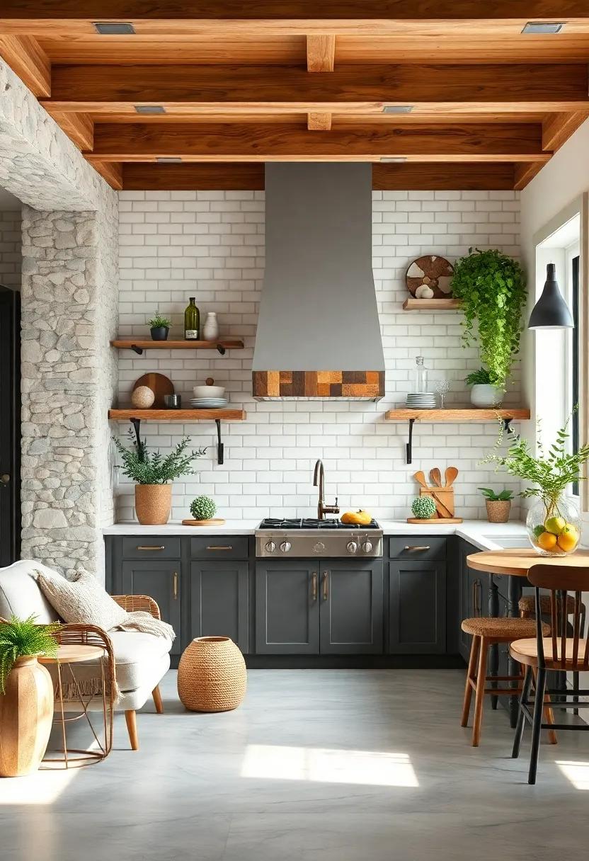 Nature-Inspired Touches: Add earthy elements, such as wooden beams⁤ and greenery, to ‌complement your ‍white subway tile and⁣ enhance the farmhouse​ aesthetic