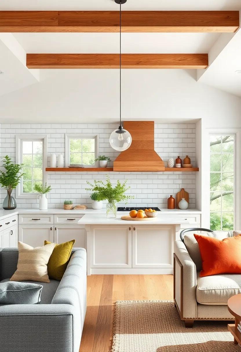 Farmhouse ‌Chic Open Concept: Incorporate‌ an open-layout design that seamlessly connects your kitchen and dining​ area, ⁢with a⁤ stunning⁢ subway tile backsplash as the centerpiece