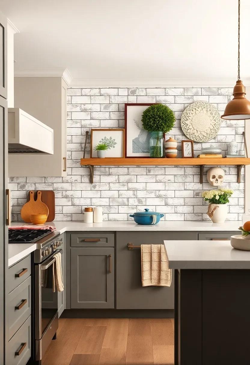 Go Bold with Color: Consider​ a⁣ soft⁤ green subway tile backsplash that brings a pop of color while ​maintaining a ‍rustic charm in your cooking space
