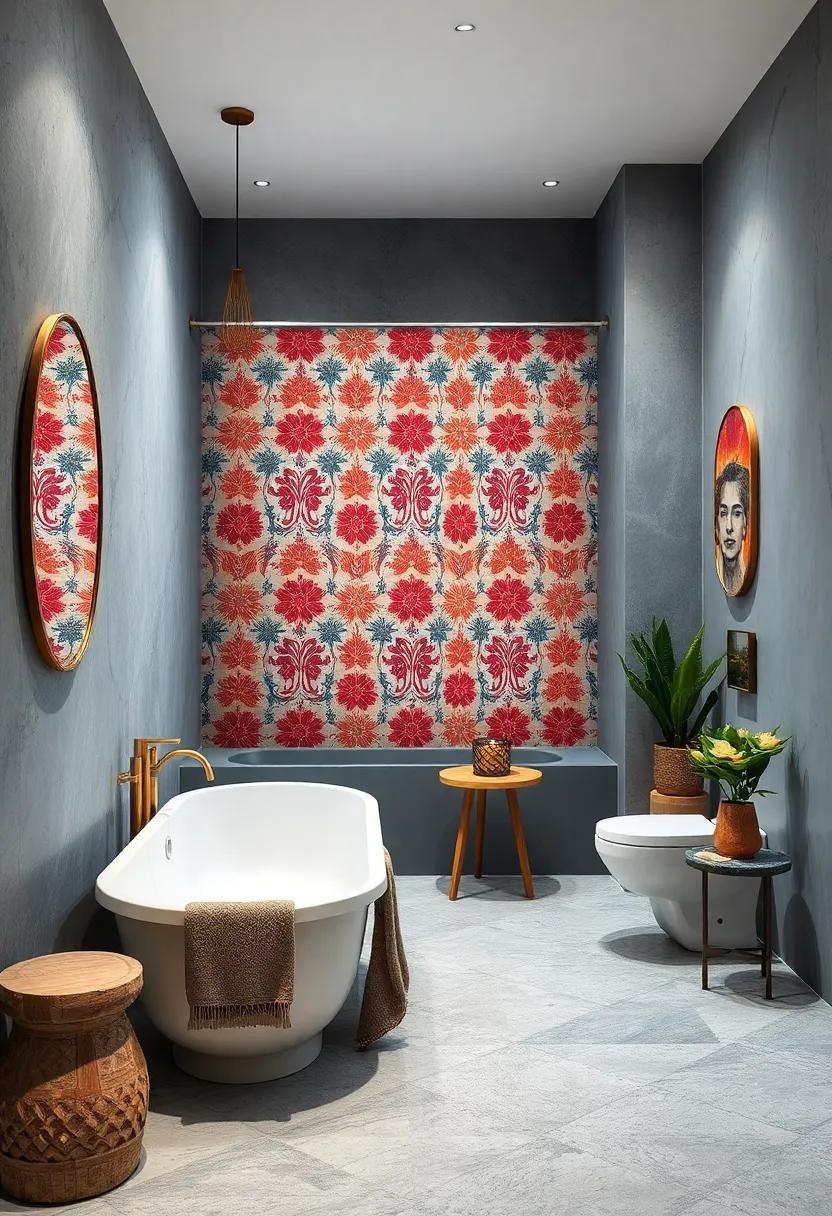 Bold Patterns: Use patterned shower curtains or wallpaper to juxtapose with the ⁢smooth gray paint, making it a⁣ visually stimulating ‌space