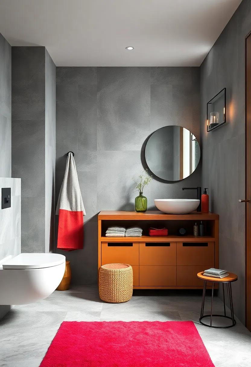 Clever Storage: Choose⁤ vibrant-colored storage options that ​contrast your gray walls and help keep ​the space organized⁢ while adding personality