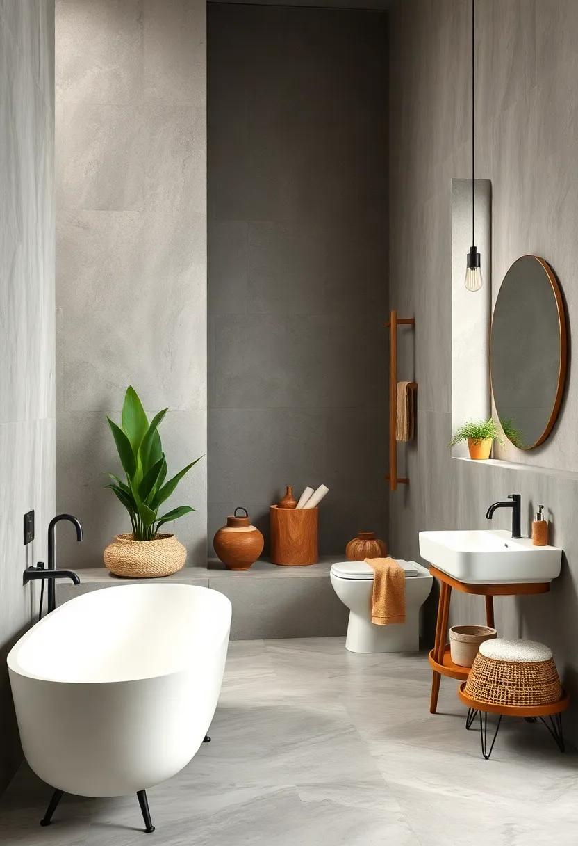 Earthy Tones:⁢ Combine gray walls with earthy browns and greens through decor⁢ elements to create a grounded and serene environment