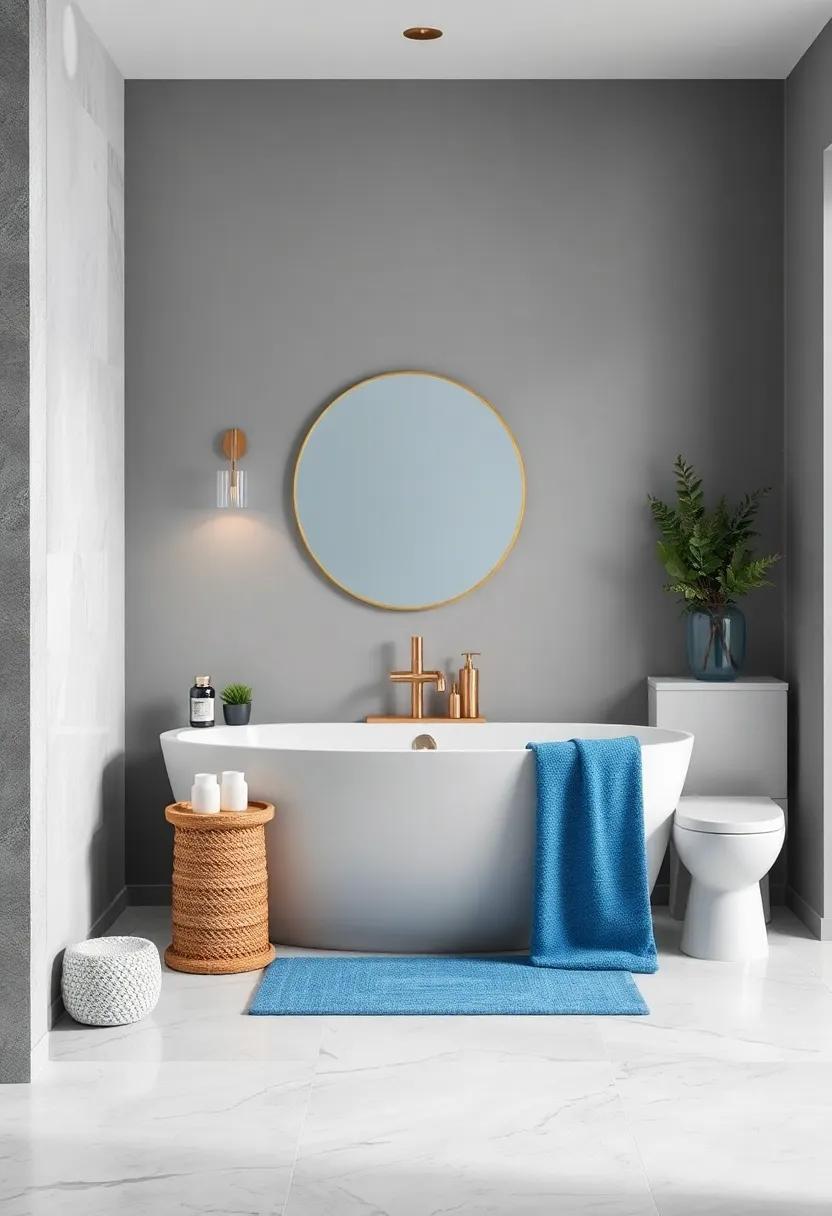 Soft Blues: Pair soft blue accents with gray walls to evoke a sense of calm and tranquility reminiscent of serene⁤ skies, elevating your space