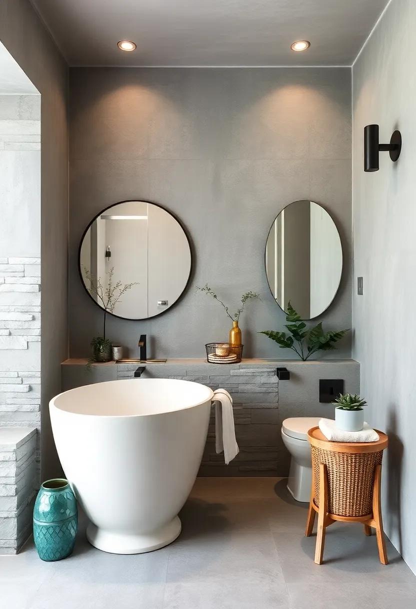 Textured Walls: Experiment with different​ textures, such​ as ‍shiplap or stucco, to add depth and interest to your gray-painted bathroom