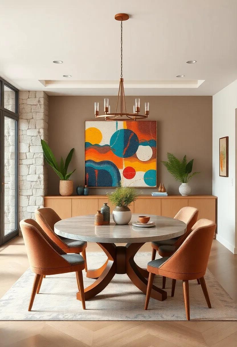 Host a DIY art night to create unique pieces, allowing your dining room decor to showcase your creativity