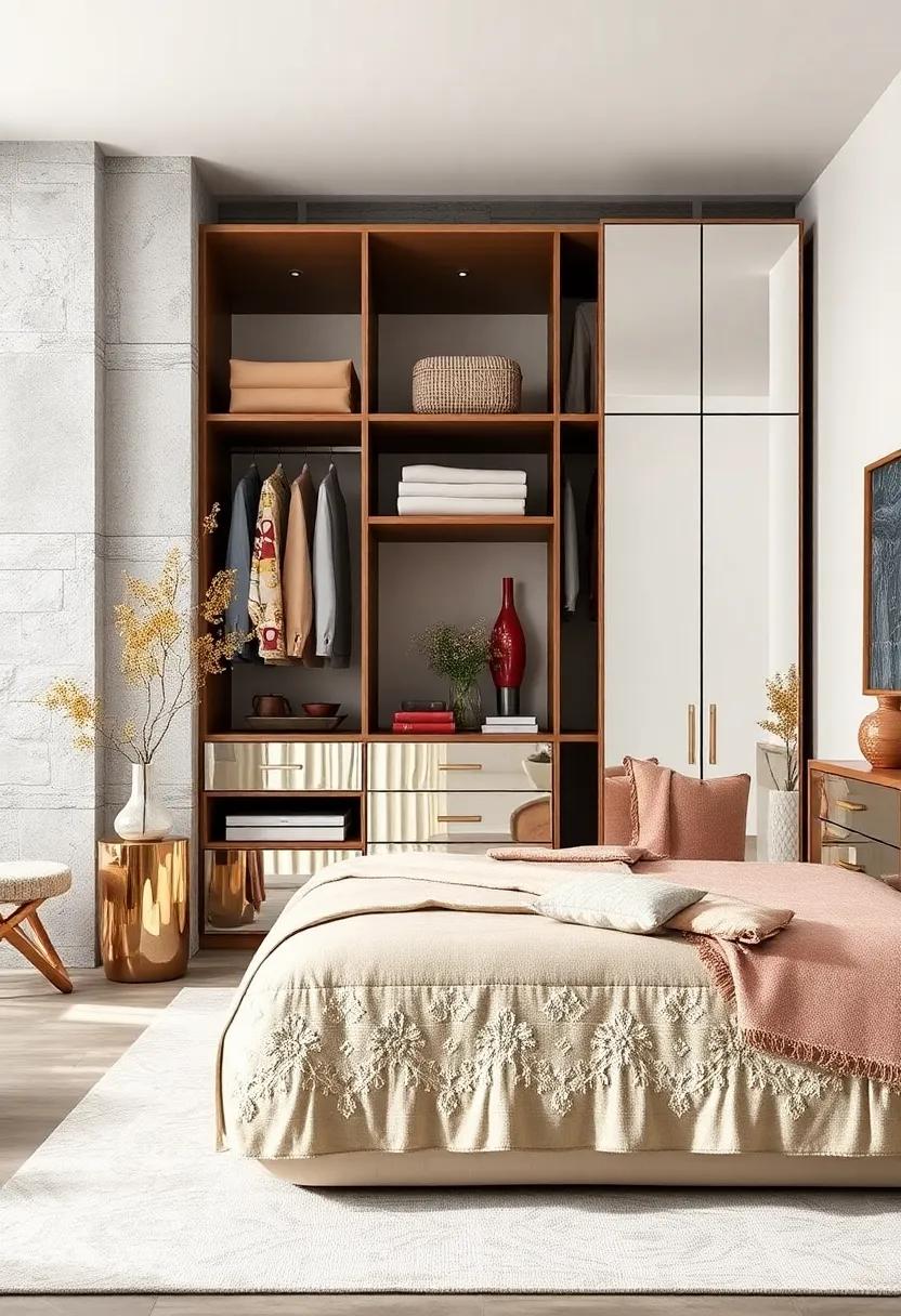 Closet with a⁢ Twist:‍ Consider using⁣ mirrored panels in your closet to create an illusion of space while keeping your clothes neatly organized
