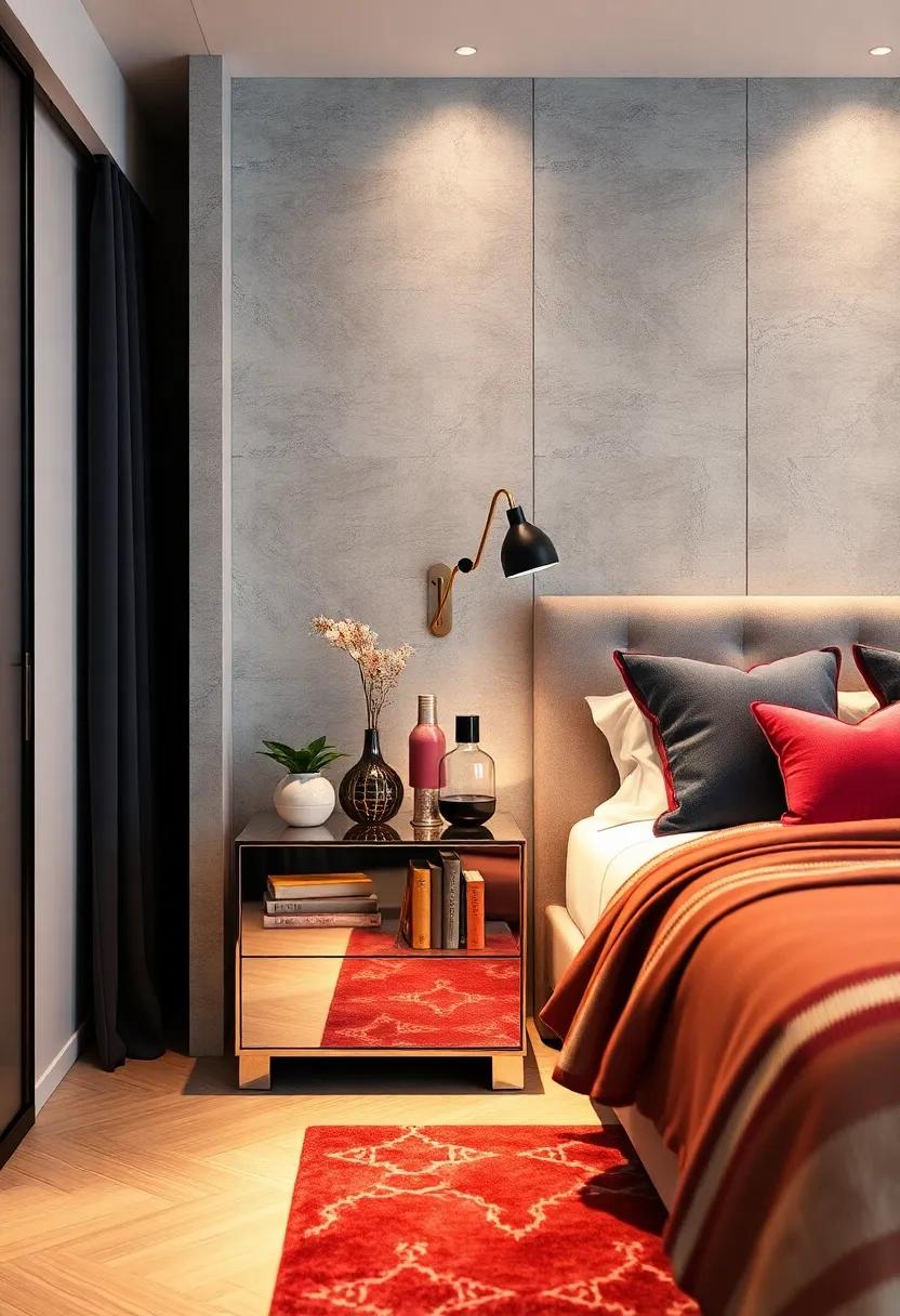 Embrace the Glam: Discover how a mirrored⁢ bedside​ table can add an ‌instant ​touch of luxury while providing ​essential storage for your nighttime ⁢essentials