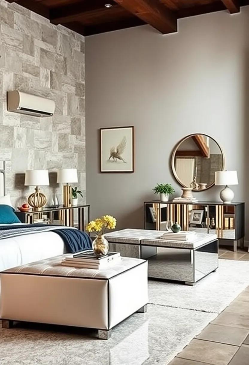 Glamorous Storage Ottomans: Find⁢ out how ‌mirroredstorage ‍ottomans can serve ‌as both seating and⁣ a ⁢stylish solution for stashing blankets and pillows