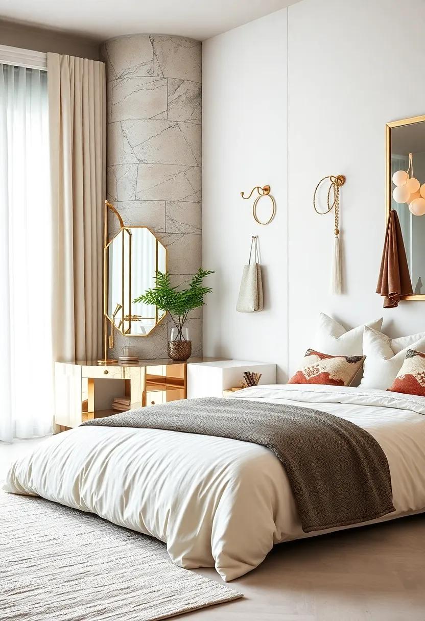 Luxe Wall Hooks:​ Finish your space with stylish mirrored wall hooks that add⁣ flair⁢ while providing a⁤ functional​ way⁤ to hang⁤ accessories‌ or clothing