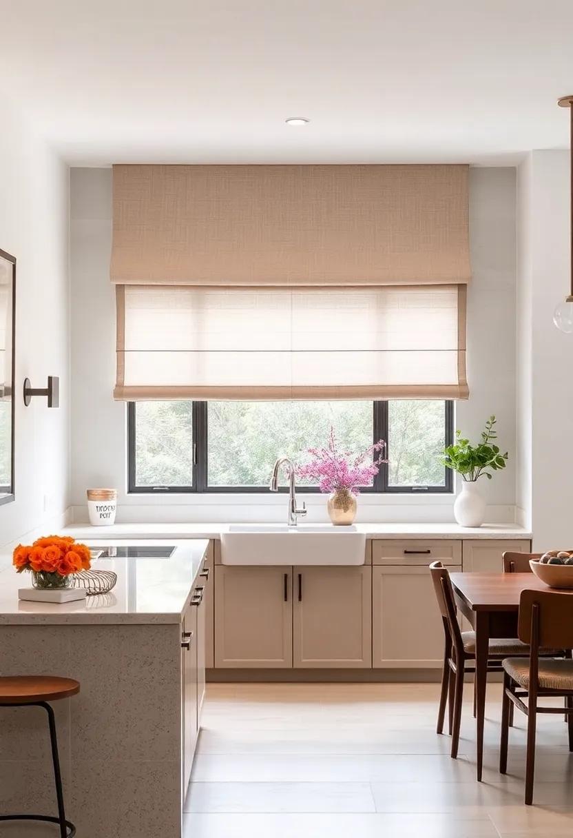Tailored Simplicity: Elevate⁢ your ⁤kitchen with tailored valances⁤ that boast structured shapes‌ and understated elegance