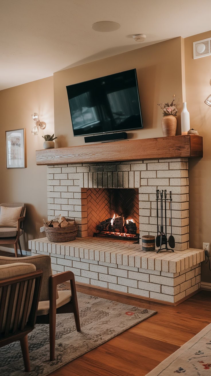 Elegant Fireplace Remodel with Custom Built-Ins