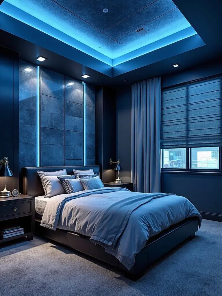 spy-themed boys bedroom