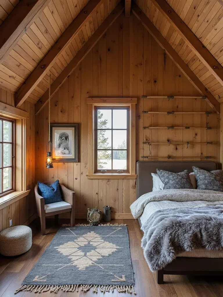 mountain climbing themed bedroom