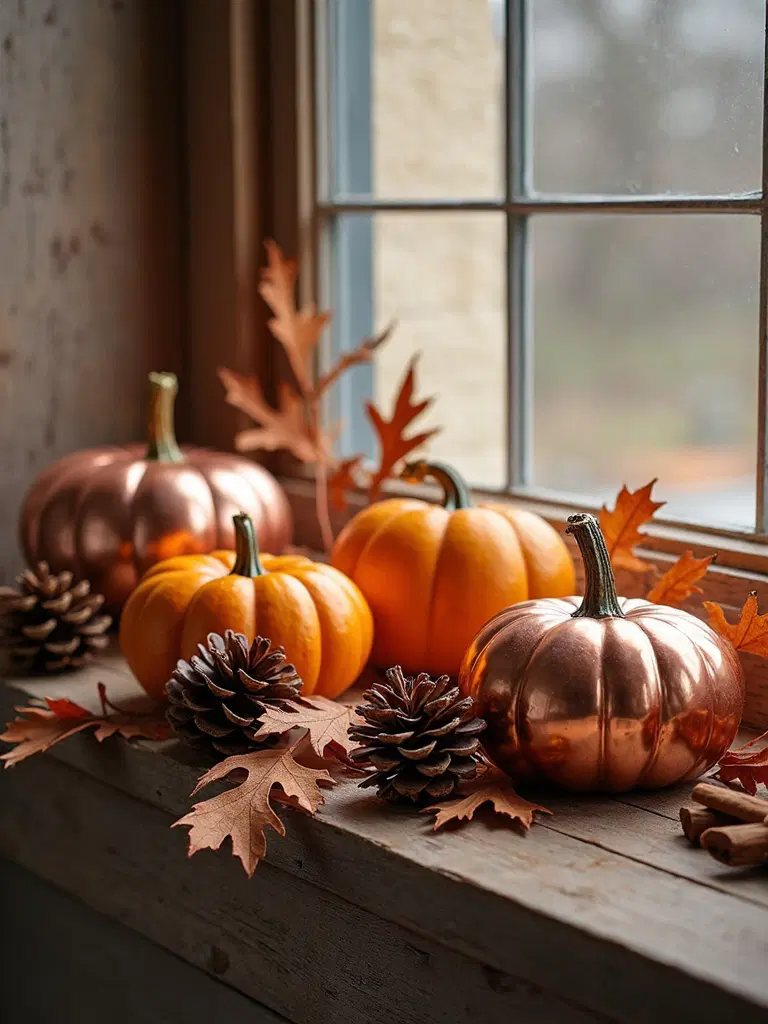 miniature fall lantern display