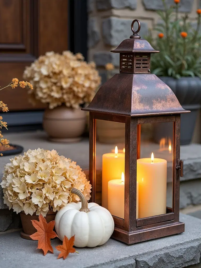 versatile fall lantern display