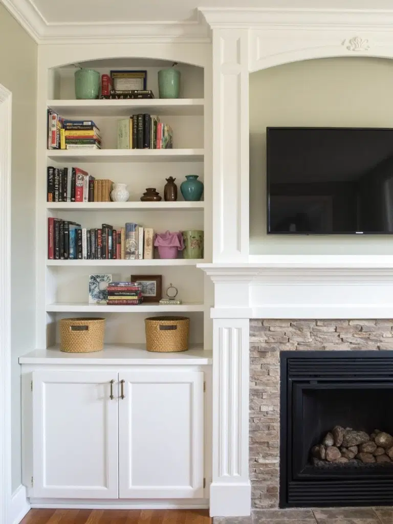 customized alcove storage solutions transform living spaces