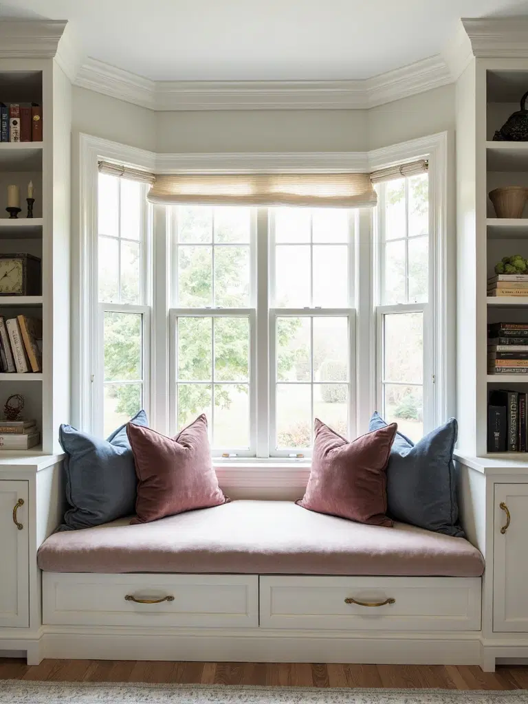 cozy window seat storage solutions