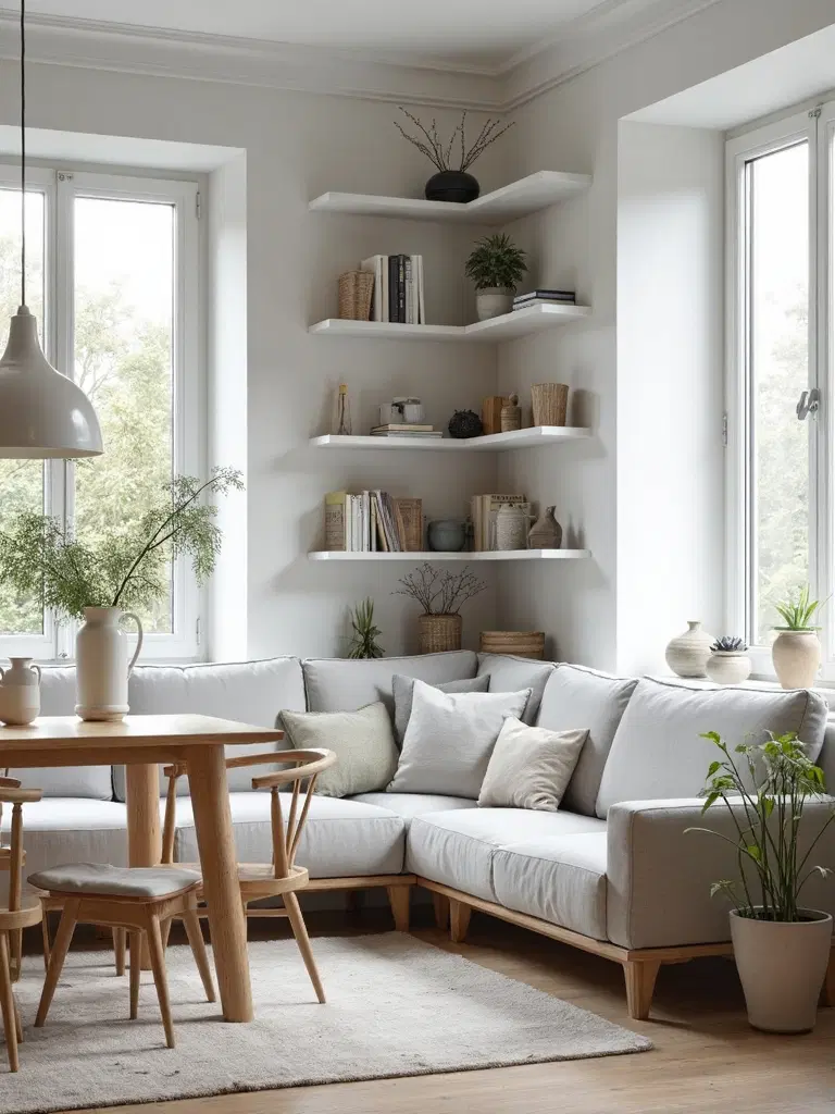 efficient use of corners for functional spaces