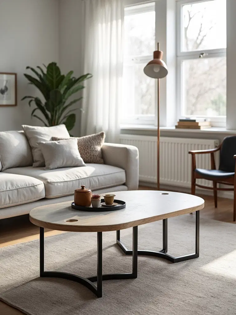 versatile coffee tables crafted from combined materials