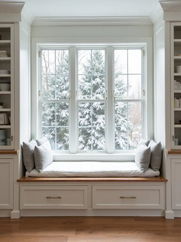 integrated built-in seating for maximized functionality