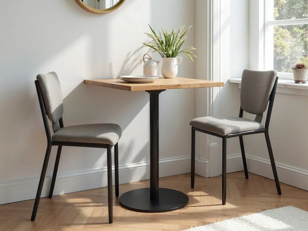 versatile space saving industrial chic two seater tables